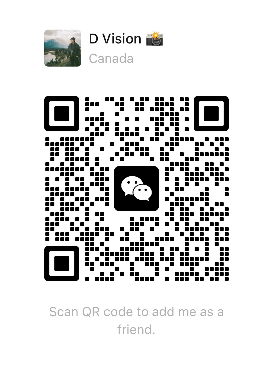 D Vision WeChat QR code — scan to add as a friend